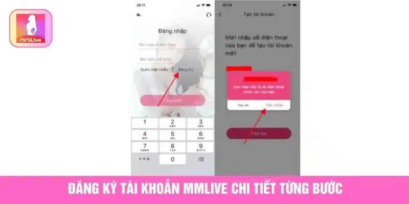 Đăng ký tài khoản MMlive chi tiết từng bước